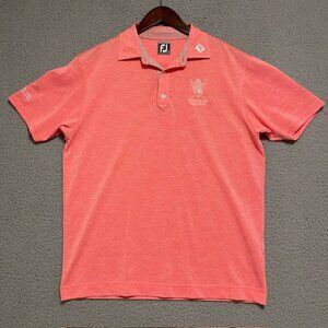 FootJoy FJ Golf Polo Shirt Mens XL Athletic Fit Cape Town South Africa Flag RARE